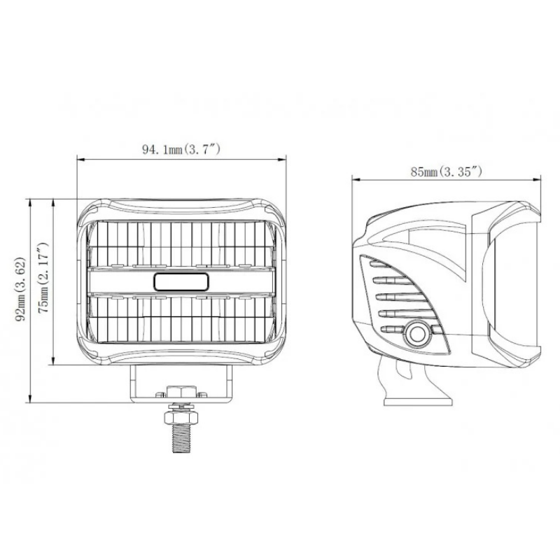 Led delovna svetilka Kamar (27W, 1608 LM)