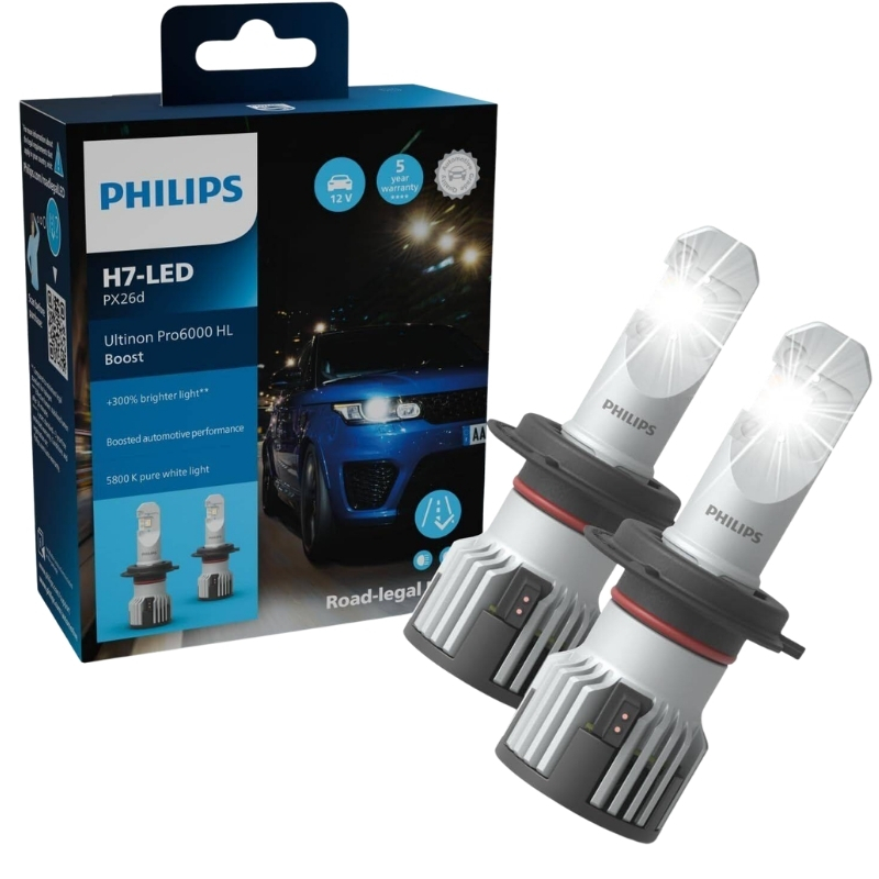 Set žarnic H7 LED 12/24V PHILIPS