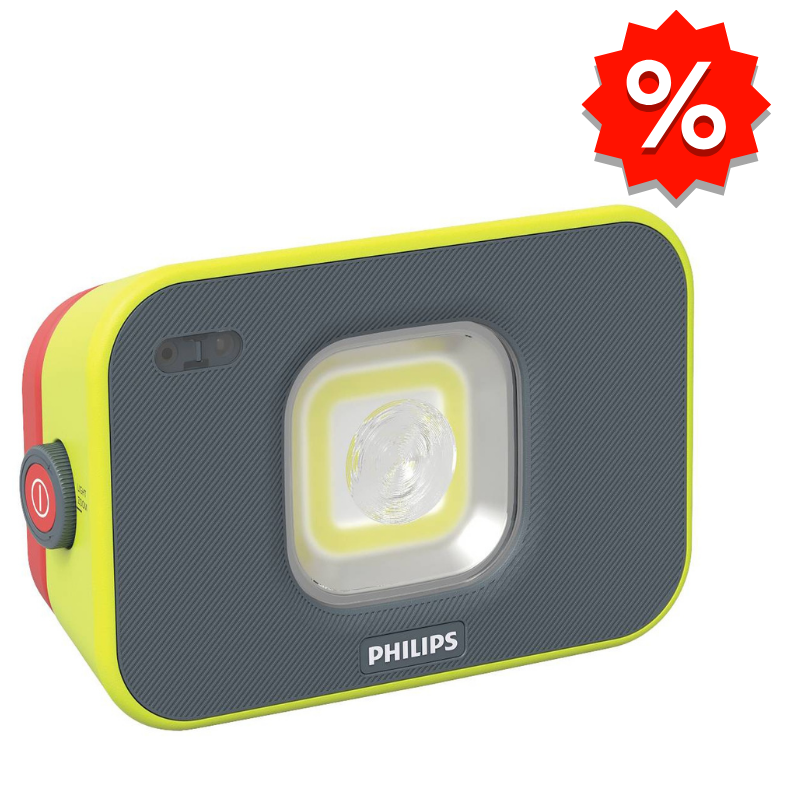 Delovna svetilka PHILIPS Xperion 6000 Flood + Power bank