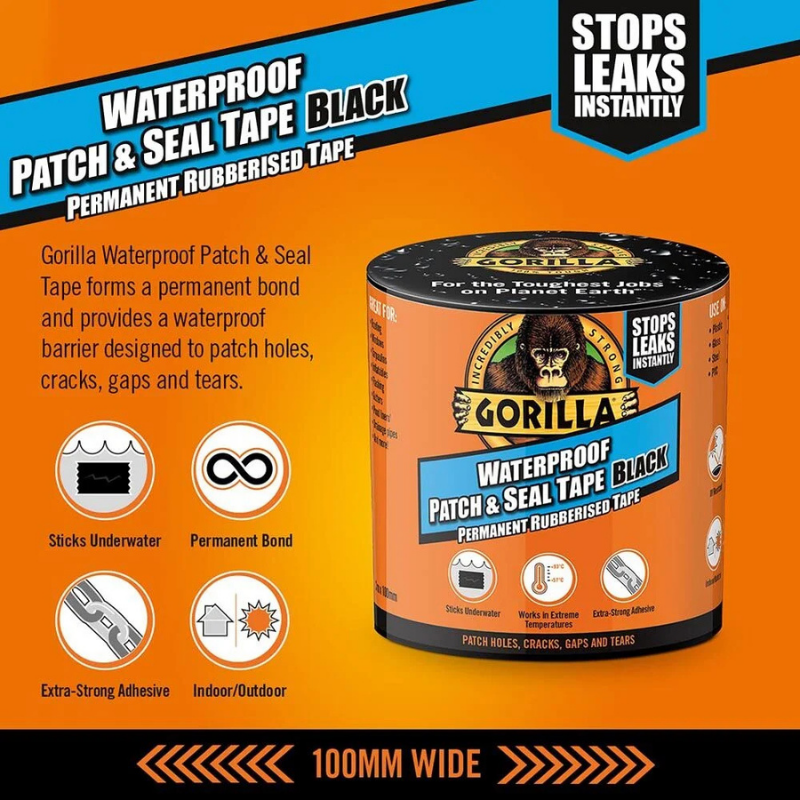 Vodotesni lepilni trak Gorilla Patch & Seal Tape