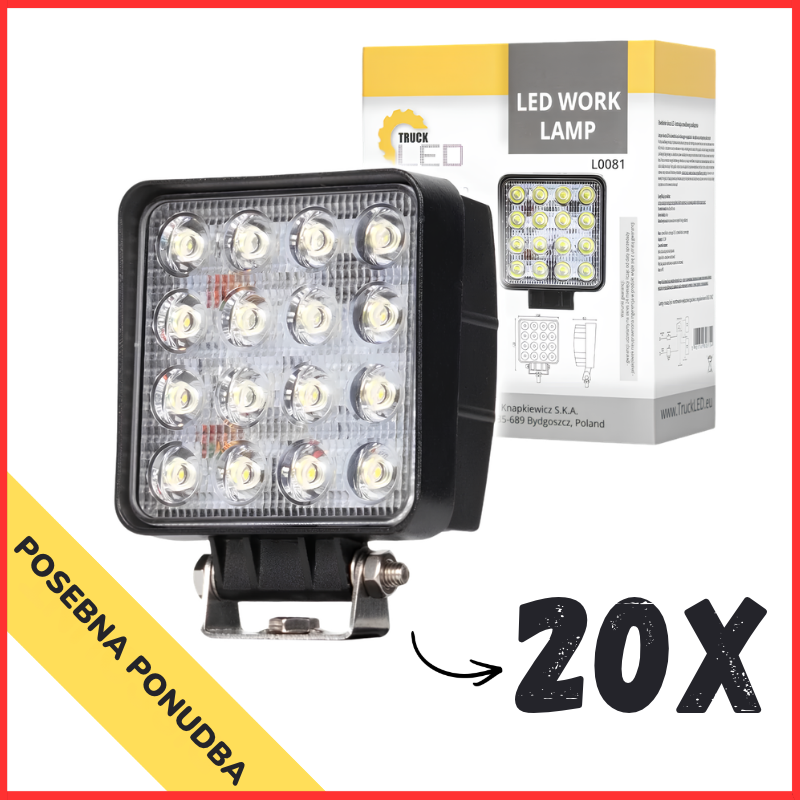 Set led delovnih žarometov 2100LM/48W Kamar (20 kosov)