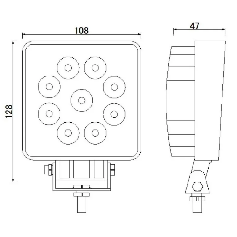 Set led delovnih žarometov 1774LM/27W Kamar (20 kosov)