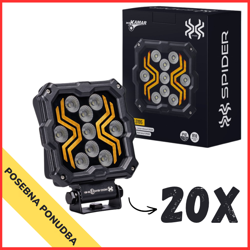 Set led delovnih žarometov X-SPIDER 2 18W/1700LM Kamar (20 kosov)