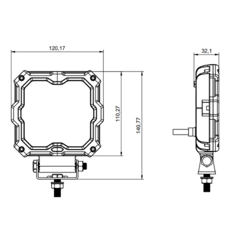 Set led delovnih žarometov X-SPIDER 2 18W/1700LM Kamar (20 kosov)