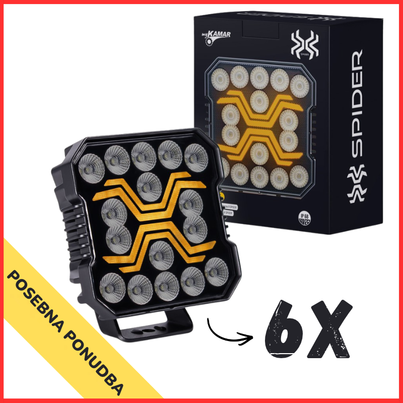 Set led delovnih žarometov X-SPIDER 60W/4200LM Kamar (6 kosov)